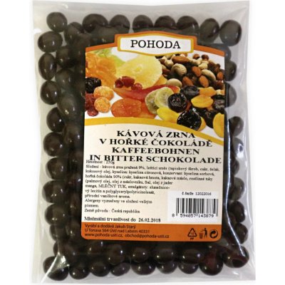 Velkoobchod Pohoda Kávová zrna v hořké čokoládě 250 g – Hledejceny.cz
