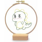 Stoklasa Dětská vyšívací sada s předtištěným motivem 940199/5 dinosaurus průměr 11cm – Hledejceny.cz