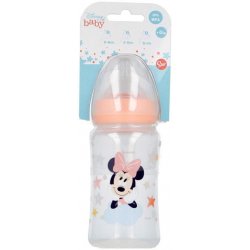 VETRO-PLUS Láhev plastová se silikonovým dudlíkem MINNIE 240 ml