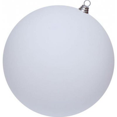 DECOLED Velká vánoční ozdoba 40 cm plastová koule bílá matná – Hledejceny.cz