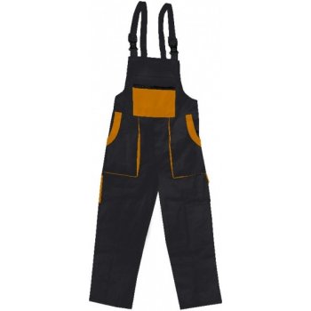 Canis CXS LUXY ROBIN monterkové kalhoty s laclem černo-oranžové