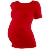 Těhotenské a kojící tričko Jožánek Johanka těhotenské tričko krátký rukáv červená