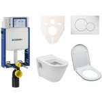 Geberit Závěsný WC set k zazdění + WC Vitra S50 SIKOGE2V1 – Zboží Mobilmania