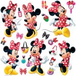 AG Design DKs 1085 samolepící dekorace Disney Mickey Mouse & Minnie 30x30 cm – Zboží Mobilmania