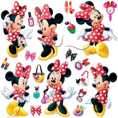 AG Design DKs 1085 samolepící dekorace Disney Mickey Mouse & Minnie 30x30  cm od 108 Kč - Heureka.cz