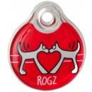 Rogz TAGZ kovová známka Red Heart 20 mm