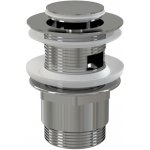Alcaplast - A39 - Výpust umyvadlová CLICK/CLACK G 5/4" s přepadem, malá zátka, kov, chrom-lesk – Hledejceny.cz