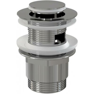 Alcaplast - A39 - Výpust umyvadlová CLICK/CLACK G 5/4" s přepadem, malá zátka, kov, chrom-lesk – Hledejceny.cz