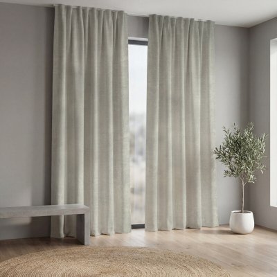 Ervi závěs XXL na francouzské okno Astella - světle šedý 07 – Hledejceny.cz