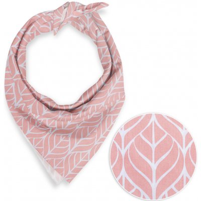 Biante bavlněný šátek Sandra SA-211 Listy na starorůžovém – Hledejceny.cz