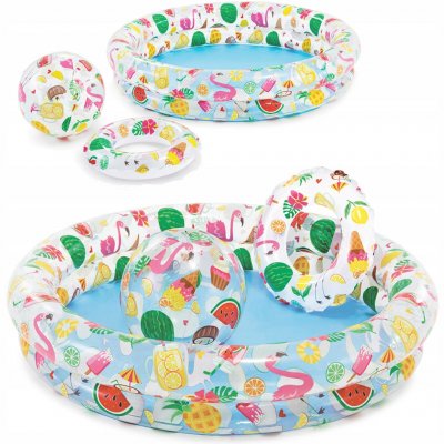 Intex 59460 Fruity set (bazén + kruh + míč) 122 x 25 cm – Sleviste.cz
