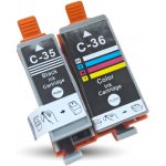 Kvalitní-tonery Canon PGI35BK + CLI36COL - kompatibilní – Hledejceny.cz