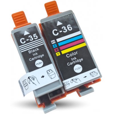 Kvalitní-tonery Canon PGI35BK + CLI36COL - kompatibilní – Hledejceny.cz