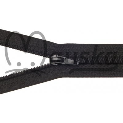 Zip spirálový bundový 5mm dělitelný délka 50 cm - ČERNÁ – Zbozi.Blesk.cz