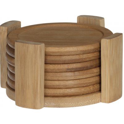 Sada 6 bambusových podtácků se stojánkem – Zboží Dáma