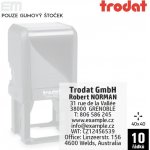 Trodat 4924 [ 40 x 40 mm pouze gumový štoček – Zboží Dáma
