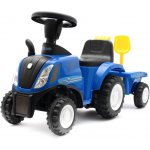 Baby Mix traktor s vlečkou a nářadím New Holland modré – Zboží Dáma