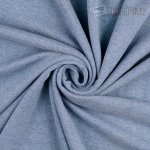 Teplákovina alpen fleece, modrý melír – Zboží Mobilmania