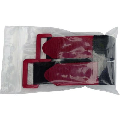 TRU COMPONENTS 688-330-Bag pásek se suchým zipem s páskem háčková a flaušová část (d x š) 300 mm x 25 mm černá, červená – Hledejceny.cz