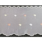Záclona na vitrážku - voál KVÍTEČKA 70 cm – Hledejceny.cz