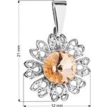 Evolution Group CZ Přívěsek bižuterie se Swarovski krystaly Light Peach 54032.3 – Hledejceny.cz