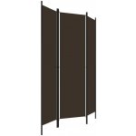 ZBXL 3dílný paraván hnědý 150 x 180 cm – Sleviste.cz