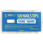 Expa-nails Nehtové tipy Cosmo square box velký přírodní barvy 500 ks – Hledejceny.cz