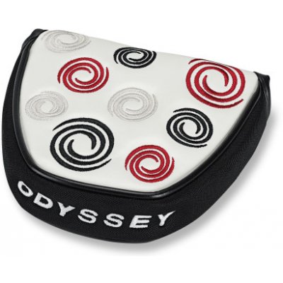 Odyssey Swirl headcover na putter, mallet, bílý