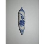 Cibulák Vánoční ozdoba šiška 11 cm originální cibulákový porcelán Dubí cibulový vzor 10535 – Hledejceny.cz