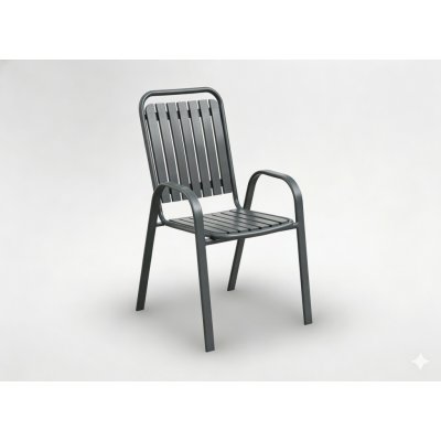 Pro-Tech shop 80517 Zahradní židle tmavě šedá 56x63x89cm – Hledejceny.cz