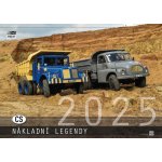 Nástěnný měsíční MAXI CS NÁKLADNÍ LEGENDY velikost 480 x 6 2025 – Sleviste.cz