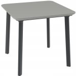 TOOMAX Zahradní stůl - ITALIA BALCONY, 77x77 cm, plastový grafit/šedá – Zboží Dáma
