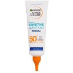 Garnier Ambre Solaire Sensitive Advanced Serum SPF50+ unisex opalovací ochranné sérum na tělo i obličej 125 ml – Hledejceny.cz