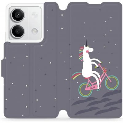 Mobiwear Flip Xiaomi Redmi Note 13 5G - V024P Jednorožec na kole – Zboží Mobilmania