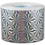 Hologramová samolepicí páska motiv 5 Ganja - šíře 10cm - stříbrná