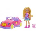 Mattel Barbie Chelsea s blond vlasy medvídkové autíčko a medvídek HXN05 – Sleviste.cz