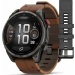 Garmin Fenix 8 PRO 47mm AMOLED Sapphire Carbon grey/Chestnut 010-03198-40 – Zboží Živě