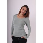 Jožánek kojicí tričko Kateřina dlouhý rukáv olivové – Zboží Dáma