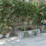 Outsunny polykarbonátový skleník 100 x 100 x 48 cm stříbrný – Zboží Dáma