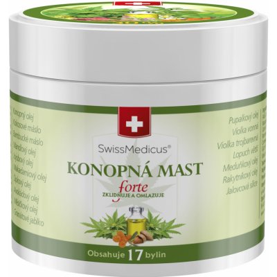 Swissmedicus Konopná mast Forte 50 ml – Zboží Mobilmania