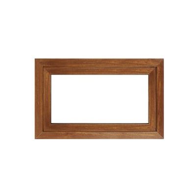 Solid Elements ECO Sklepní okno S1, 80 × 50 cm, dvojsklo, 4 komory, dub zlatý, bílá W2VNBCZTK1.0023