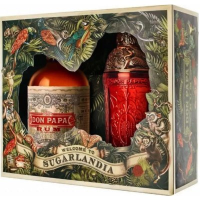 Don Papa 7y 40% 0,7 l (dárkové balení shaker) – Zboží Dáma