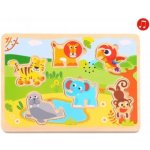 Tooky Toy dřevěná vkládačka se zvuky Zvířátka – Hledejceny.cz