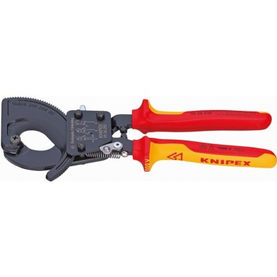 KNIPEX 95 36 250 Nůžky na kabely - ráčnové 95 36 250 – Zbozi.Blesk.cz