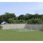 vidaXL Venkovní psí kotec se střechou stříbrný 1000 x 800 x 250 cm – Hledejceny.cz