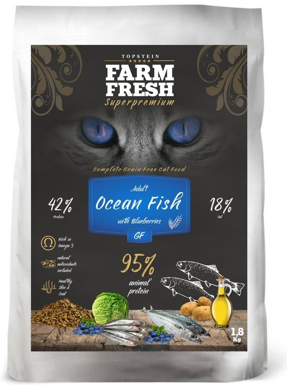 Farm Fresh Cat Adult Ocean Fish with Blueberries Grain Free 1,8 Kg