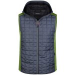 James & Nicholson prošívaná vesta JN768 Kiwi melír antracitový melír – Sleviste.cz