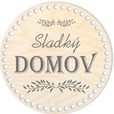 Dřevěný svět online Dno/víko - kruh 20 cm, Sladký domov