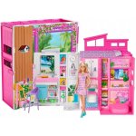 Mattel Barbie útulný domek s panenkou HRJ77 – Zboží Mobilmania