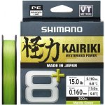 Shimano Pletená Šňůra Kairiki 8+ Mantis Green 150m 9,8kg 0,16mm – Hledejceny.cz